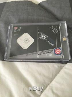 2017 Topps Now Wrigley Field Relic #92/99 World Series Banner Chicago Cubs MLB