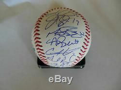2018 BOSTON RED SOX TEAM SIGNED OFFICIAL WORLD SERIES ROMLB BASEBALL withCOA