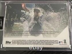 2018 Topps Now 942A Max Muncy World Series Game Used Base Relic Auto Dodgers