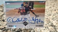 2019 TOPPS NOW WORLD SERIES Dual Auto DANIEL HUDSON YAN GOMES LAST OUT NATIONALS