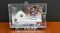 2019 Topps Now #1068A Juan Soto World Series Game Used Relic Auto 34/99 Rare