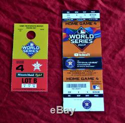2019 World Series Ticket Stub GAME 7 Washington Nationals vs Astros & PARK STUB
