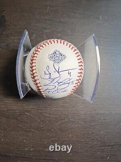 2019 washington nationals world series team signed autographed baseball scherzer