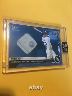 2020 Game-used Base Relic 28/49 Mookie Betts TOPPS NOW Card 447A World Series