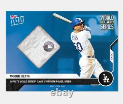 2020 Game-used Base Relic 28/49 Mookie Betts TOPPS NOW Card 447A World Series