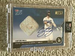 2020 Topps Now LA Dodgers #442 CODY BELLINGER Game Used Base Relic AUTO # 39/49
