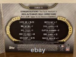 2020 Topps Triple Threads DECA (10) AUTO RELIC Dodgers World Series Team LE 4/10