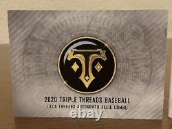 2020 Topps Triple Threads DECA (10) AUTO RELIC Dodgers World Series Team LE 4/10