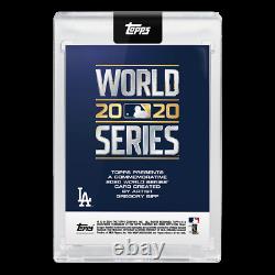 2020 Topps X Gregory Siff Set Cards 1-3 Dodgers World Series Framed
