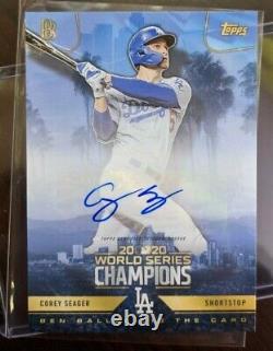 2020 Topps x Ben Baller Dodgers World Series MVP 18 COREY SEAGER Auto Autograph