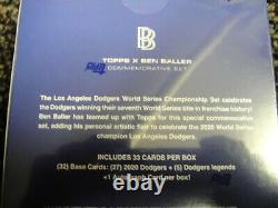 2020 Topps x Ben Baller LA Dodgers World Series Champion Set 1 auto per box SP