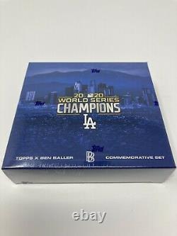 2020 Topps x Ben Baller Los Angeles Dodgers World Series Champion's Set with Auto