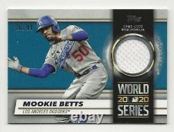 2021 Topps Series 1 MOOKIE BETTS World Series Champion Relic /99 Dodgers Jersey
