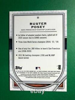 2021 Topps Tribute Buster Posey 2010 World Series Game Used Ball /10 MINT! MR-BP