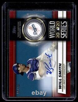 2021 Topps World Series Red Auto Will Smith Auto /25 LAD Dodgers