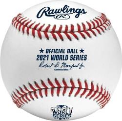 2021 World Series Braves Astros MLB Rawlings Official Baseballs 1 Dozen Boxed