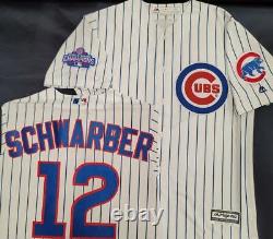 20215 Majestic Chicago Cubs KYLE SCHWARBER 2016 World Series Champions JERSEY