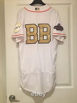 2023 Houston Astros Bat Boy Team Issued 2022 World Series Champs Gold Jersey