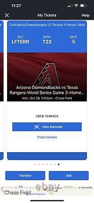 2023 WORLD SERIES- Arizona Diamondbacks -Oct 30 Friday's Front Row- T23 1-5