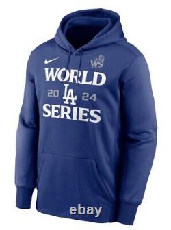 2024 World Series Authentic On Field Hoodie Nike Los Angeles Dodgers Medium (m)