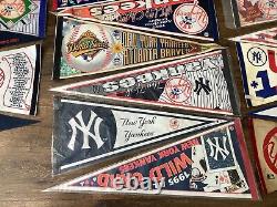 22 Vintage New York Yankees Baseball Pennants 1960s + Mickey Mantle World Series