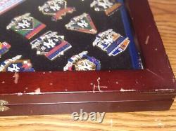 26 WORLD SERIES NEW yORK YANKEES CHAPIONSHIPS PIN COLLECTION WITH CASE RARE