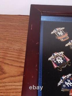 26 WORLD SERIES NEW yORK YANKEES CHAPIONSHIPS PIN COLLECTION WITH CASE RARE