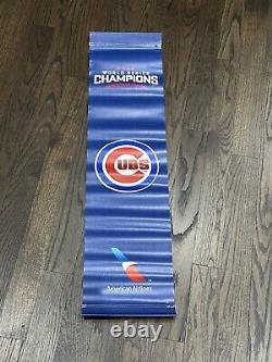 2sided Rare Chicago Cubs 2016 World Series Champions Vinyl Street Banner 40X10