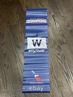 2sided Rare Chicago Cubs 2016 World Series Champions Vinyl Street Banner 40X10