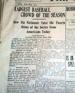 (6) 1906 Crosstown WORLD SERIES Chicago White Sox vs. Cubs BASEBALL Newspapers