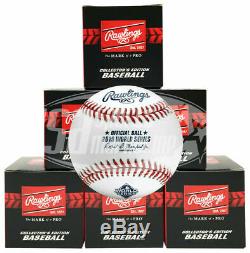 (6) 2019 World Series Official Rawlings MLB Game Baseball Boxed 1/2 Dozen