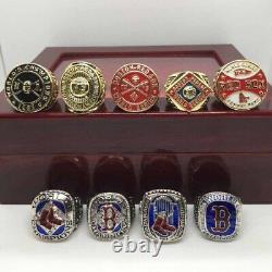 9Pcs Set Boston Red Sox World Series Baseball Championship Ring Fan Souvenirs