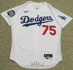 ALEXANDER size 44 2020 Los Angeles Dodgers WORLD SERIES game jersey used MLB