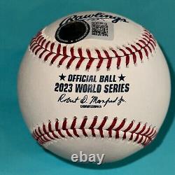 AROLDIS CHAPMAN (Rangers) Signed Official 2023 WORLD SERIES Baseball Beckett