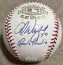 Adam Wainwright Signed 2006 World Series Baseball Cardinals Uncle Charlie BAS