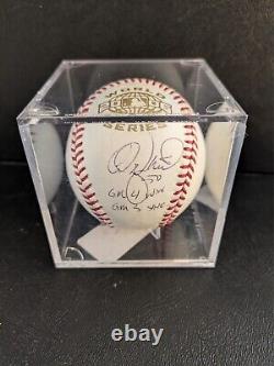 Adam Wainwright Signed 2006 World Series Baseball St. Louis Cardinals #50 RARE