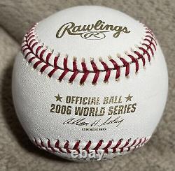 Adam Wainwright Signed 2006 World Series Baseball St. Louis Cardinals #50 RARE