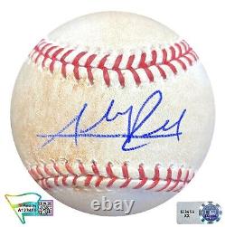 Addison Russell Cubs Signed 2016 Game Used Baseball World Series Champ Autograph