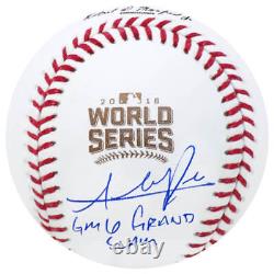 Addison Russell Signed Rawlings 2016 World Series Baseball withGrand Slam (SS COA)
