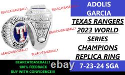 Adolis Garcia Texas Rangers World Series Champions Replica Ring 7-23-24 Presale