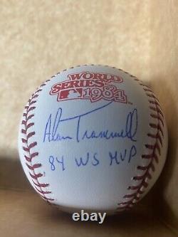 Alan Trammell Signed Official 1984 World Series Baseball Tigers JSA COA