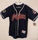 Albert Belle 1995 Cleveland Indians World Series Jersey Blue Large