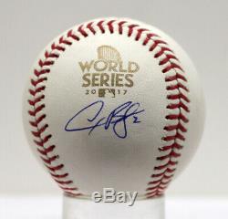 Alex Bregman Signed Autographed 2017 World Series Baseball Beckett Bas M22863