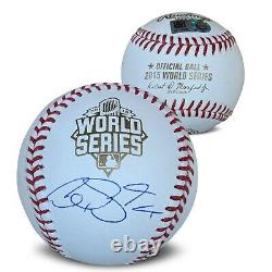 Alex Gordon Autographed 2015 World Series Signed Baseball MLB Authenticated COA