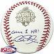 Alex Gordon Royals Signed Game 1 Hr 2015 World Series Game Baseball Jsa Auth