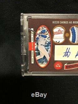 Anthony Rizzo 2016 Prime Cuts 1/1 Tag Patch Auto Cubs World Series