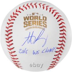 Anthony Rizzo Cubs 2016 World Series Autographed Baseball with Insc Fanatics