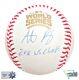 Anthony Rizzo? Cubs Signed 2016 World Series Baseball Autograph Inscribed-mlb