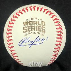 Aroldis Chapman signed 2016 World Series baseball PSA/DNA Chicago Cubs autograph