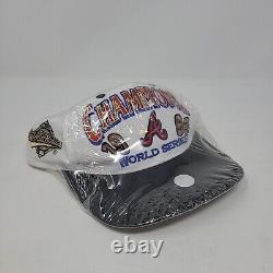 Atlanta Braves 1995 MLB World Series Champions Logo 7 Snapback Baseball Hat Cap